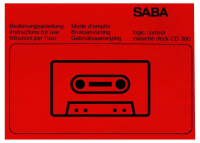 Saba CD-360 - Owners Manual 